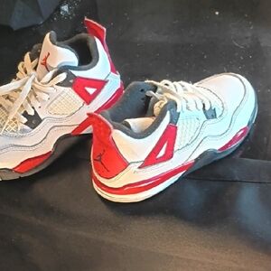 Boy Red And White Jordans(12c